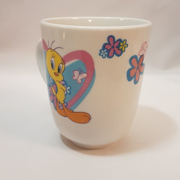 Set of 4 Vintage Warner Brothers Looney Tunes Tweetie Bird Mugs Teacups Gibson - Picture 10 of 16